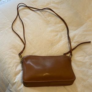 Vintage Coach Basic Bag in saddle tan leather